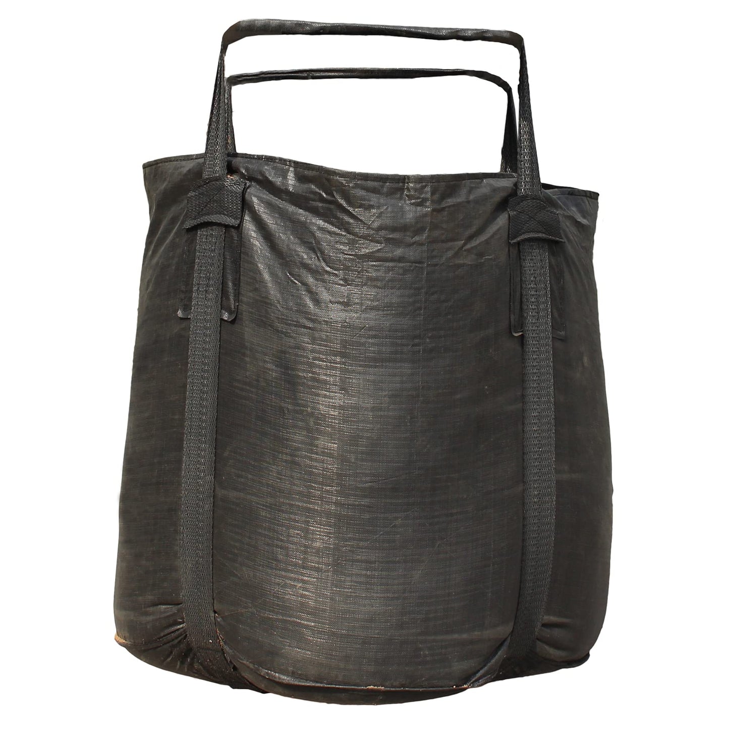 Secbolt Pack of 1 Heavy Duty FIBC Bulk Ton Bag, Anti-UV 3 Years, 3300lbs SWL, 43" Dia. x 43" H Tubular Duffle Top Flat Bottom Woven Polypropylene Bags