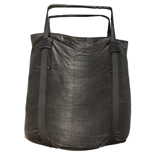 Secbolt Pack of 1 Heavy Duty FIBC Bulk Ton Bag, Anti-UV 3 Years, 3300lbs SWL, 43" Dia. x 43" H Tubular Duffle Top Flat Bottom Woven Polypropylene Bags