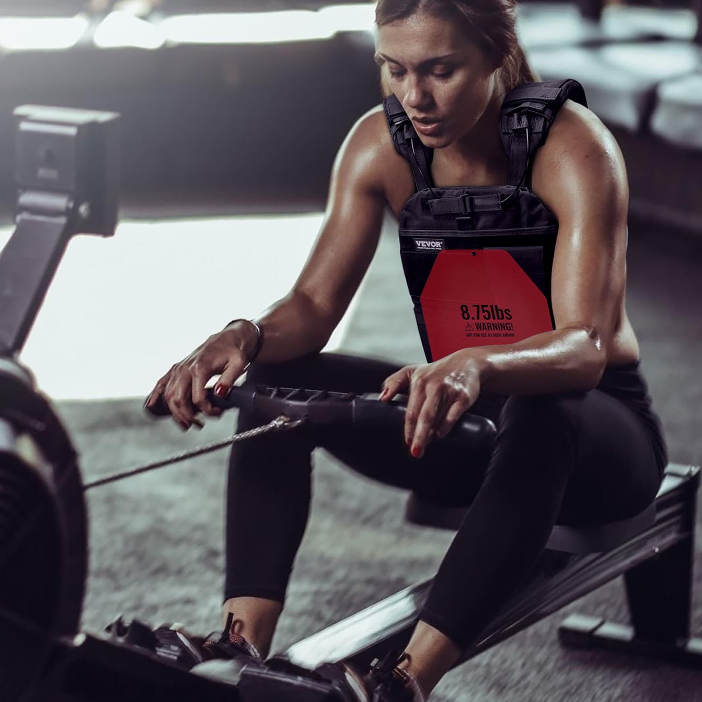 VEVOR Weight Vest Plates, 8.75 LB Pairs, Premium Steel Weighted plates, Contoured Ergonomic Fit – WODs, Additional Weight for Vests, for Strength Training, Running, Fitness, Heavy Workouts