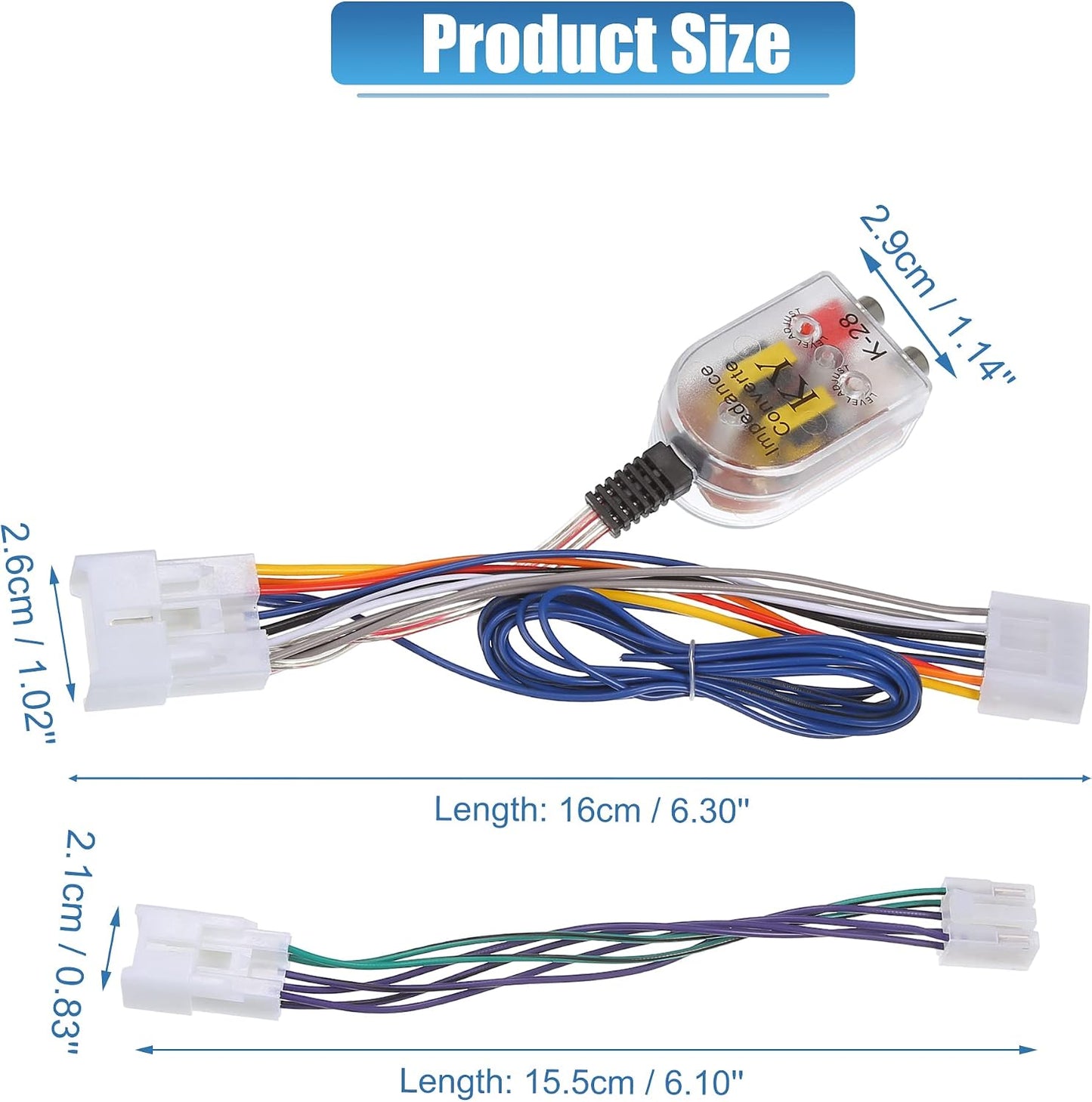X AUTOHAUX 1 Set 1987-1995 Radio Amp Subwoofer Amplifier Plug Play Wire Wiring Harness Adapter Inline Converter