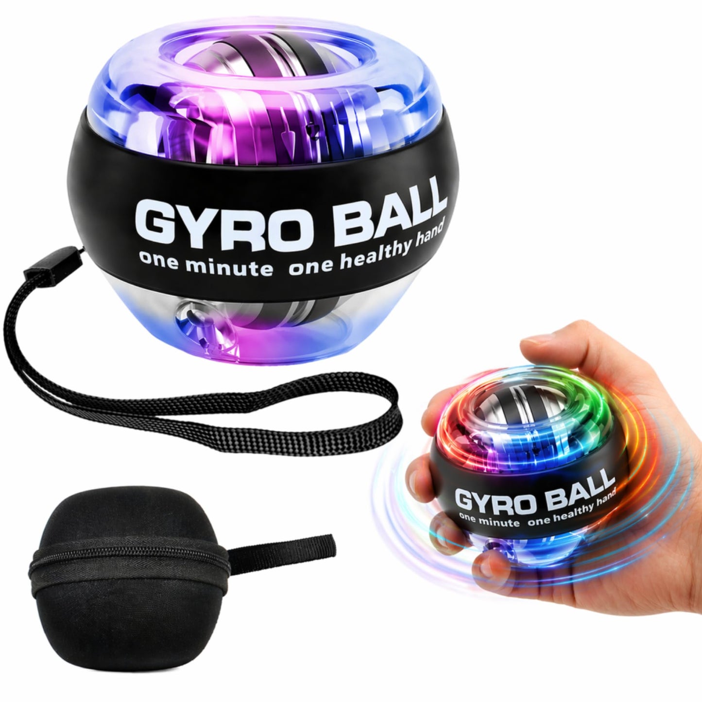 WildWhale Gyro Ball Wrist Trainer, Torque Ball Hand Exerciser, 2026 Gyroscope Ball Forearm Strengthener, Finger Muscle Exercise