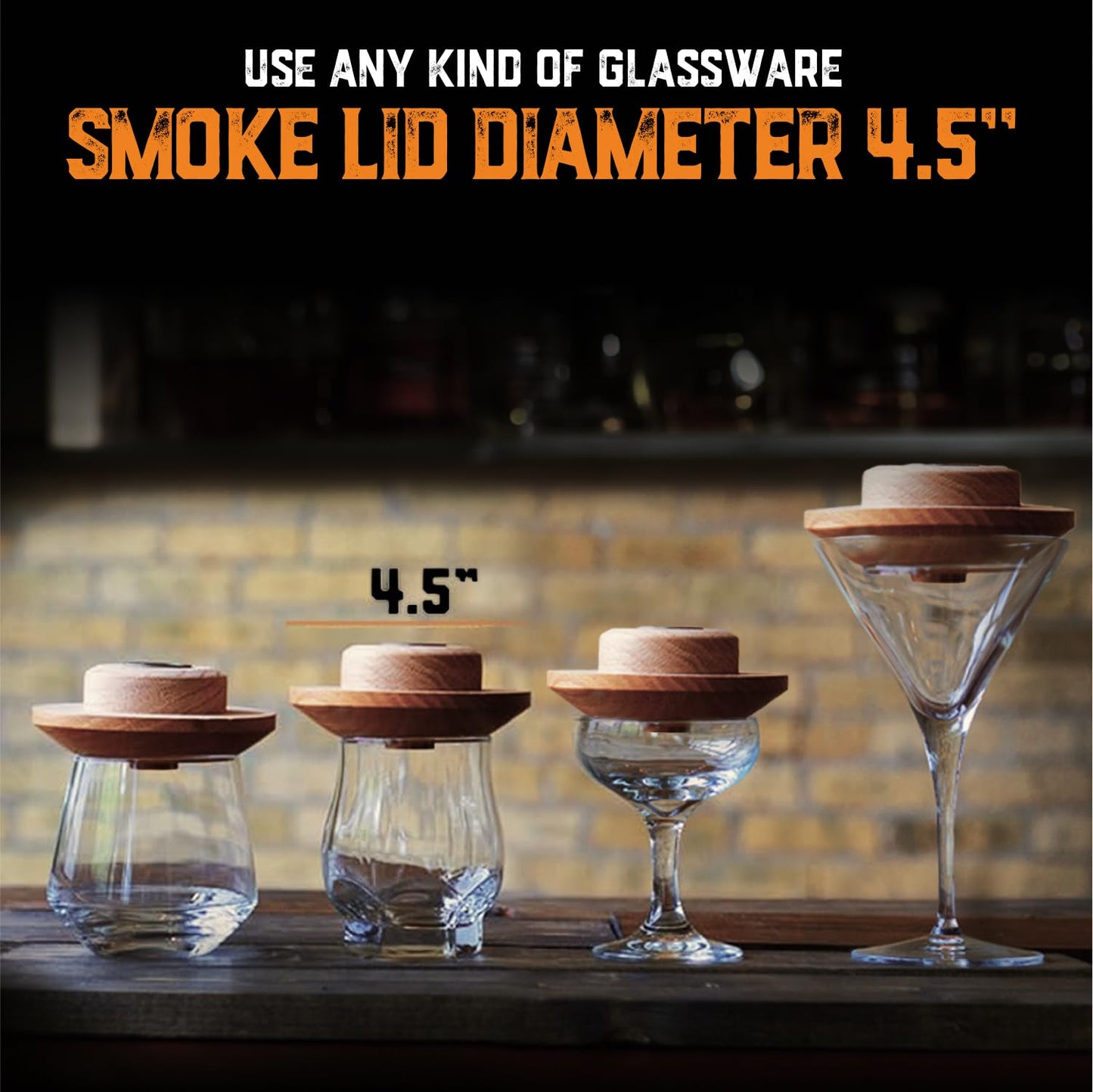 Whiskey Smoker Kit with Torch and Butane and Old Fashioned Syrup - 8 Flavors Wood Chips, 100% USA Oak, High-End Set - Old Fashioned Bourbon Cocktail Smoker Kit Gift for Men Dad