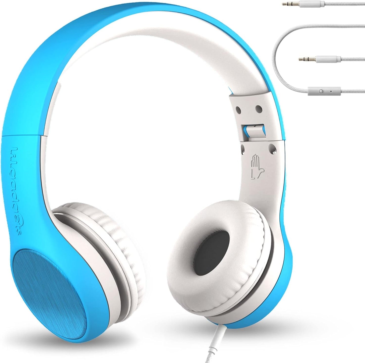 LilGadgets Connect+ Style On-Ear Kids Headphones with Microphone - SharePort Technology, SoftTouch Padding, Detachable