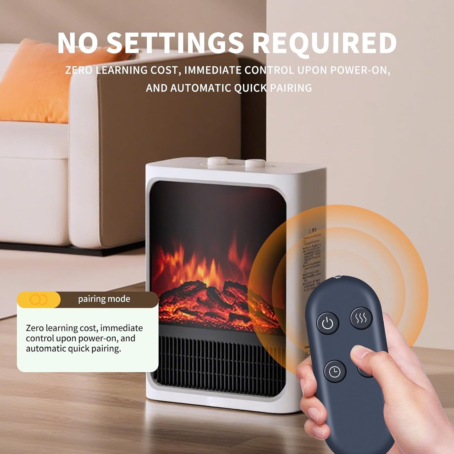 Snrigw A4 Replacement Remote Control for TMEHM Fireplace Flame Air Diffuser Aromatherapy Essential Oil Humidifier