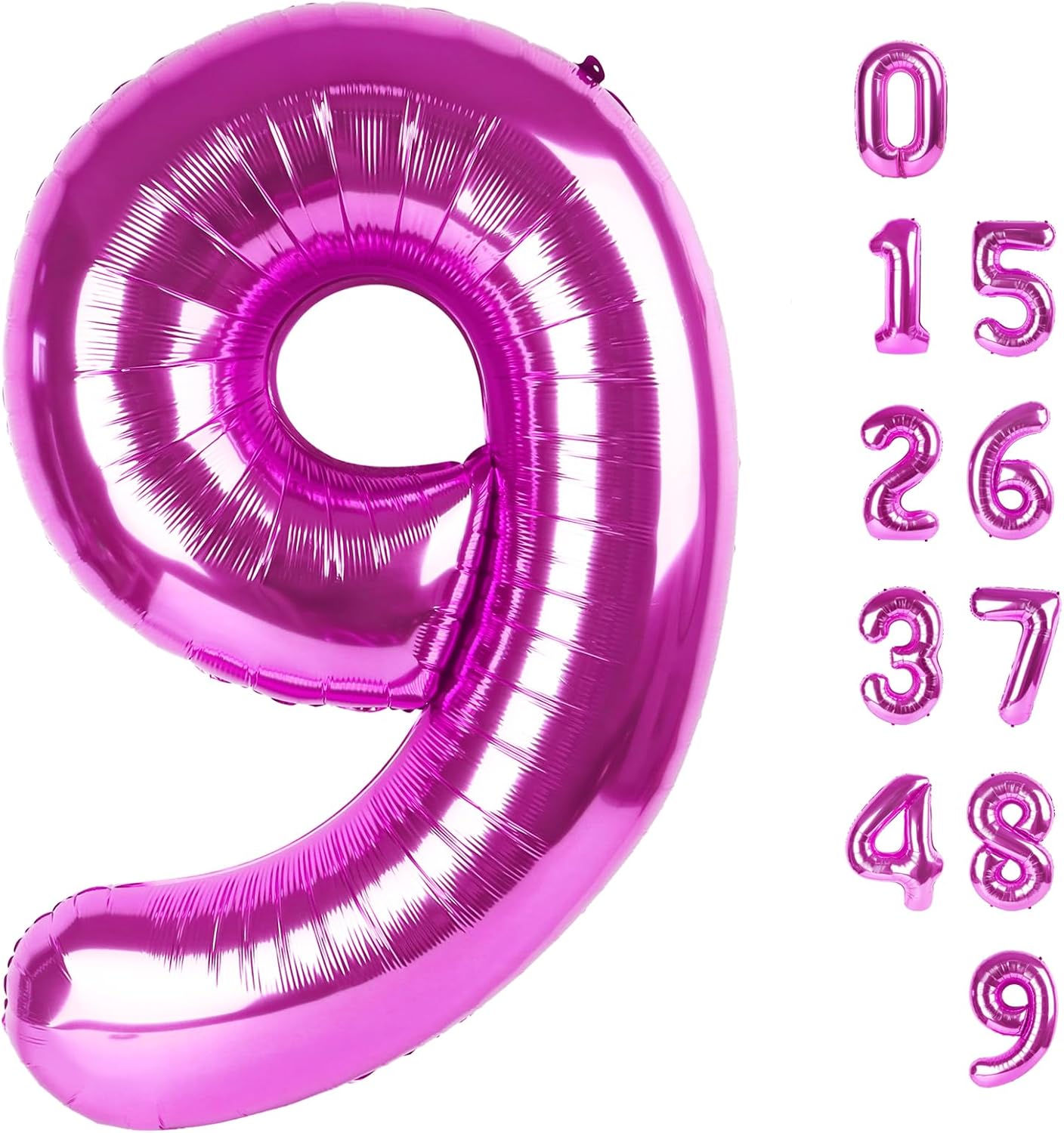 Rose Purple 40-Inch Number 9 Balloon by [Brand Name] - Perfect for Birthday Parties, Weddings & Graduations