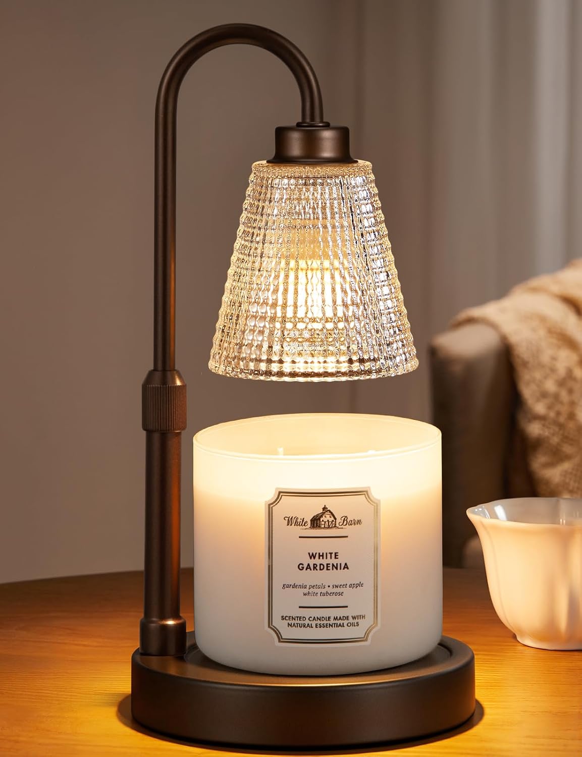 Big Brown Candle Warmer Lamp - Dimmable & Adjustable Timer for Jar Candles | Perfect Home Decor Gift