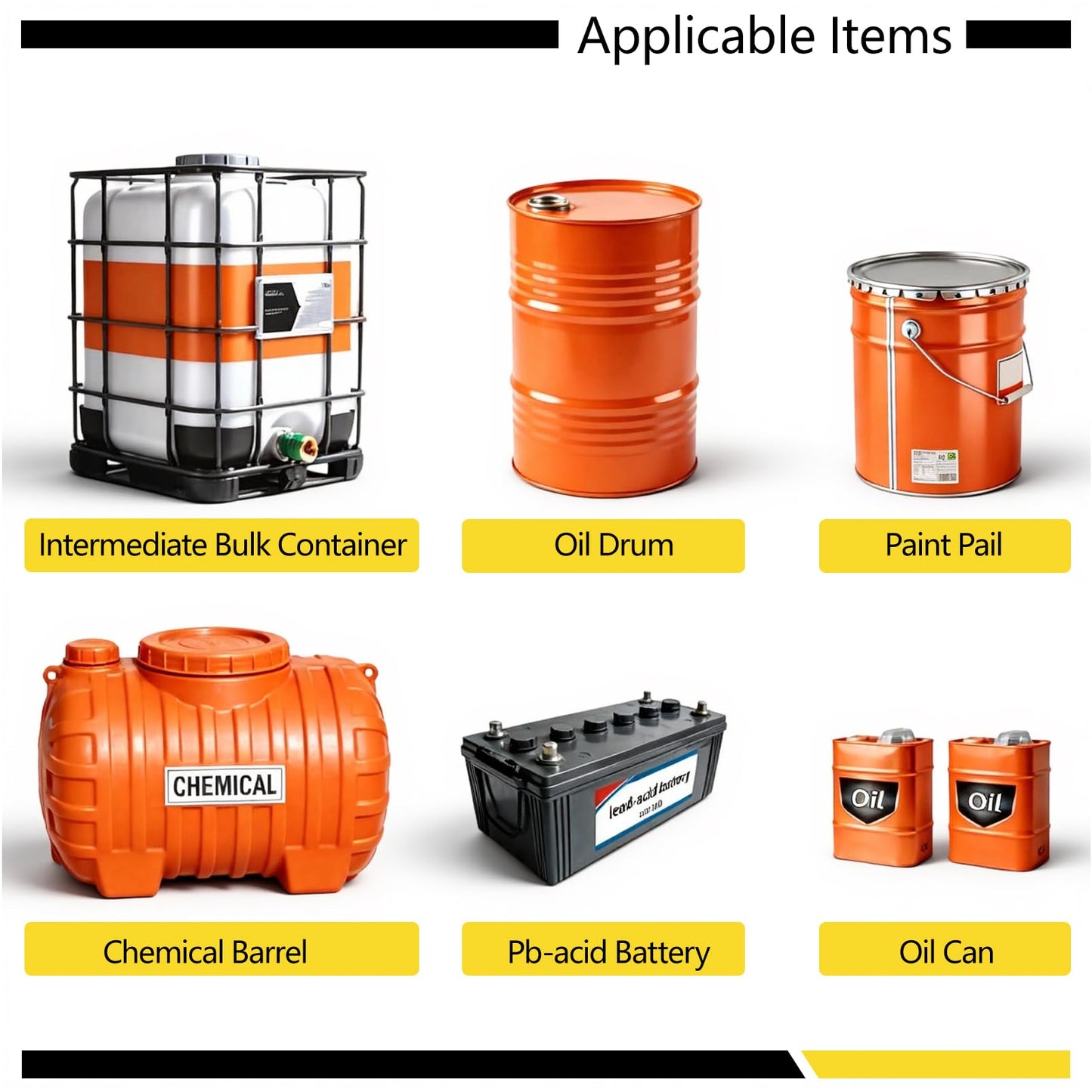 Spill Containment Tray with Drain, Anti-Leak Plastic Oil Tank Spill-Proof Pallet, Industrial Oil Drum Modular Platform,26.4 x 26.4 x 5.9in,1 Drum,2 Pcs