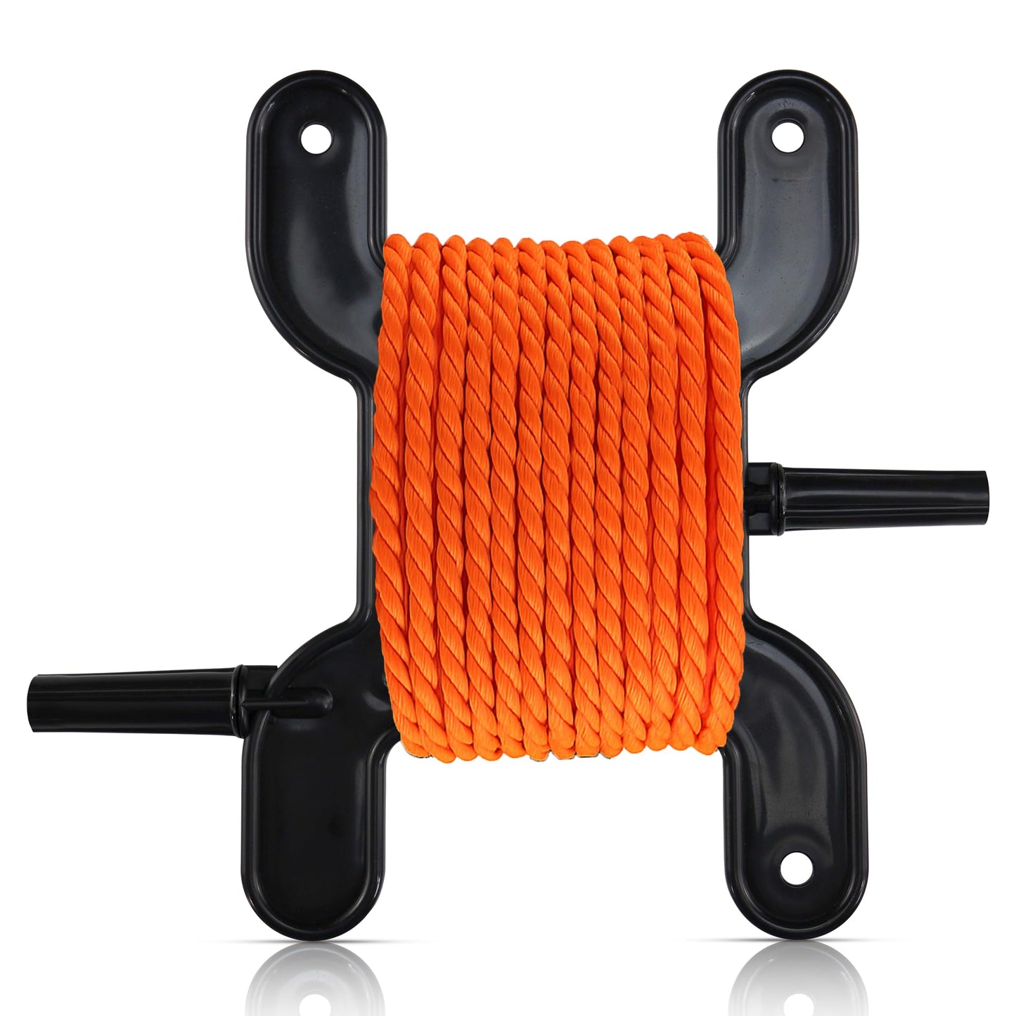 Harrier Hardware Trotline Winder, Black, Christmas Lights Catfish Line Reel & Cord Organizer