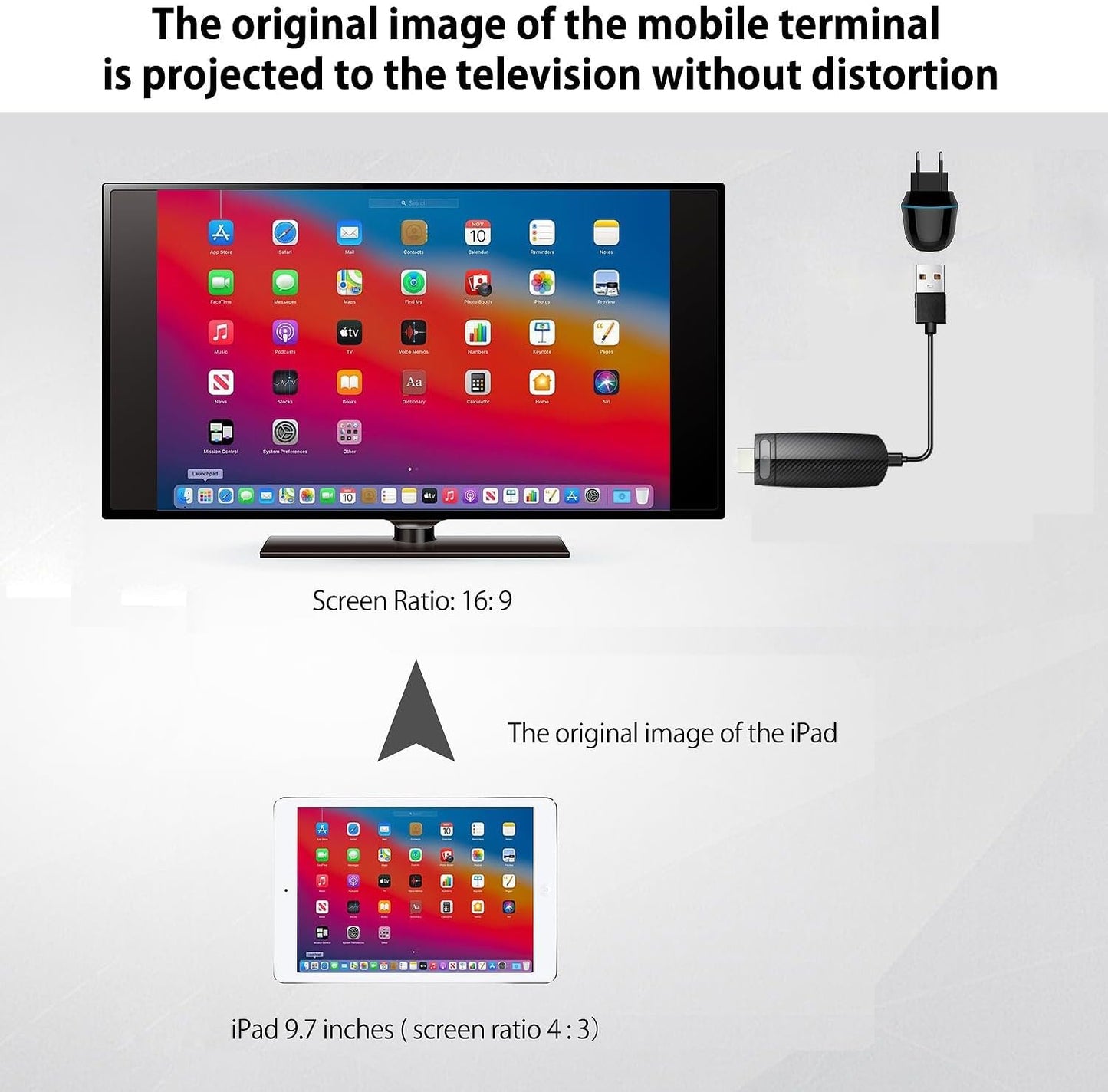 dibdib 1080P Setup Wireless HDMI Transmitter and Receiver,Wireless HDMI Display Dongle Adapter HD for Streaming