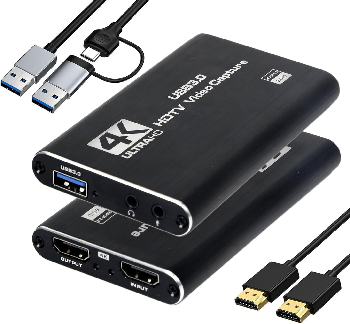 RGBlink 4K 3.0 1080P 60FPS, PS5, MSP231 HDMI Capture Card for Streaming & Gaming, USB Audio Video Capture Device Low
