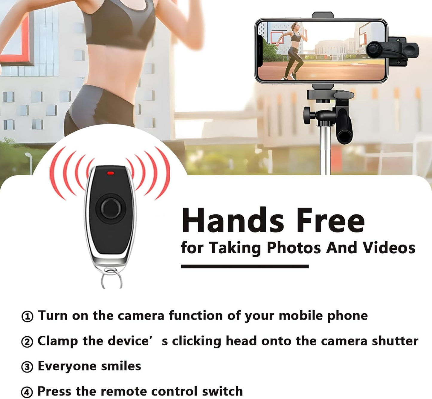 MuagoChic Remote Control Page Turner for Kindle Reading-Remotely Click Page Turner for iPhone.iPad,Taking Photos
