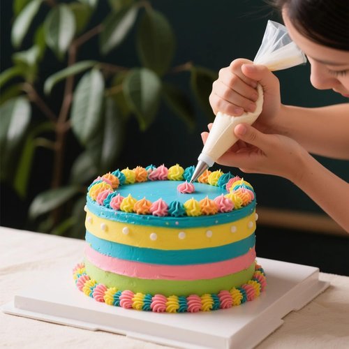 HOMIOVE 18-Inch Disposable Pastry Piping Bags - 100-Pack Thick Anti-Burst Icing Bags for Decorating Cakes & Cupcakes
