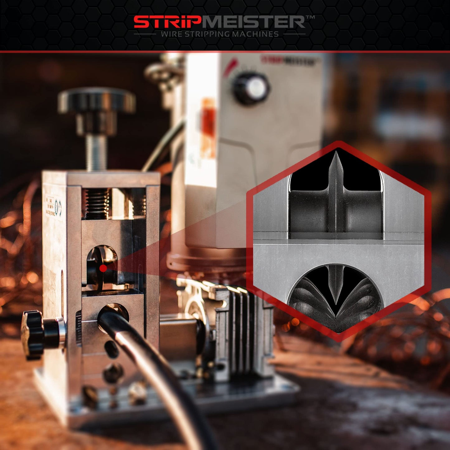 StripMeister E350x Wire Stripping Machine, Automatic Wire Stripper up to 500mcm: Complete Wire Stripping Solution with StripMeister E350x Blade Replacement