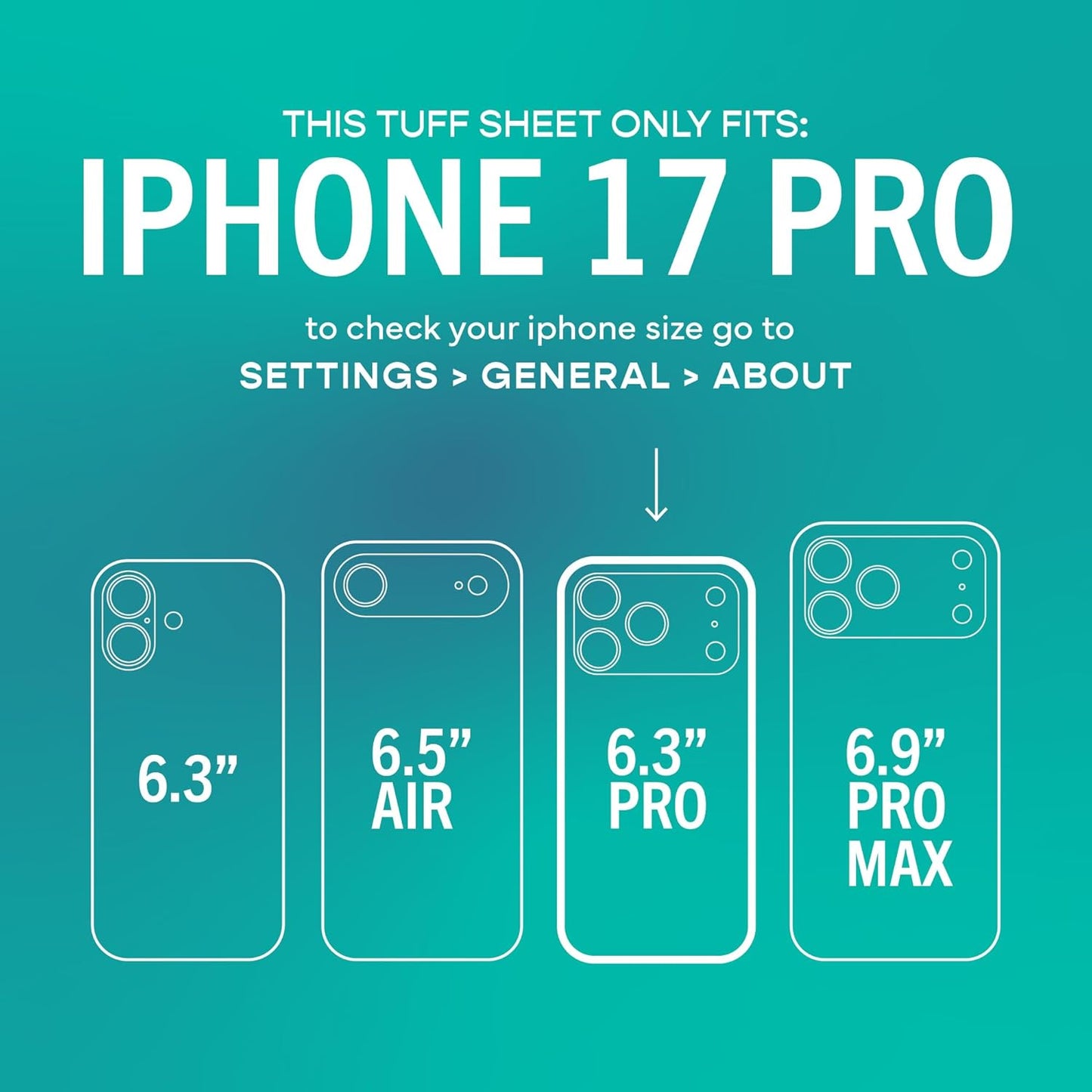 17 2-Pack 9H 17 Smartish iPhone Pro Screen Protector - Tempered Glass Screen Protectors - Tuff Sheet - Easy Install