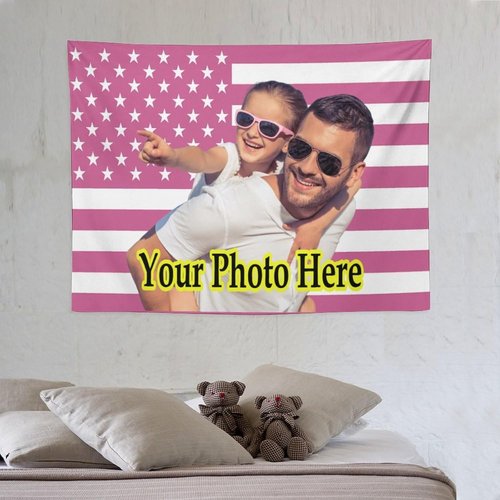 KAMXPOE Custom Tapestry - Personalized The Weeknd Wall Art | 40x30 Inch Decorative Flag