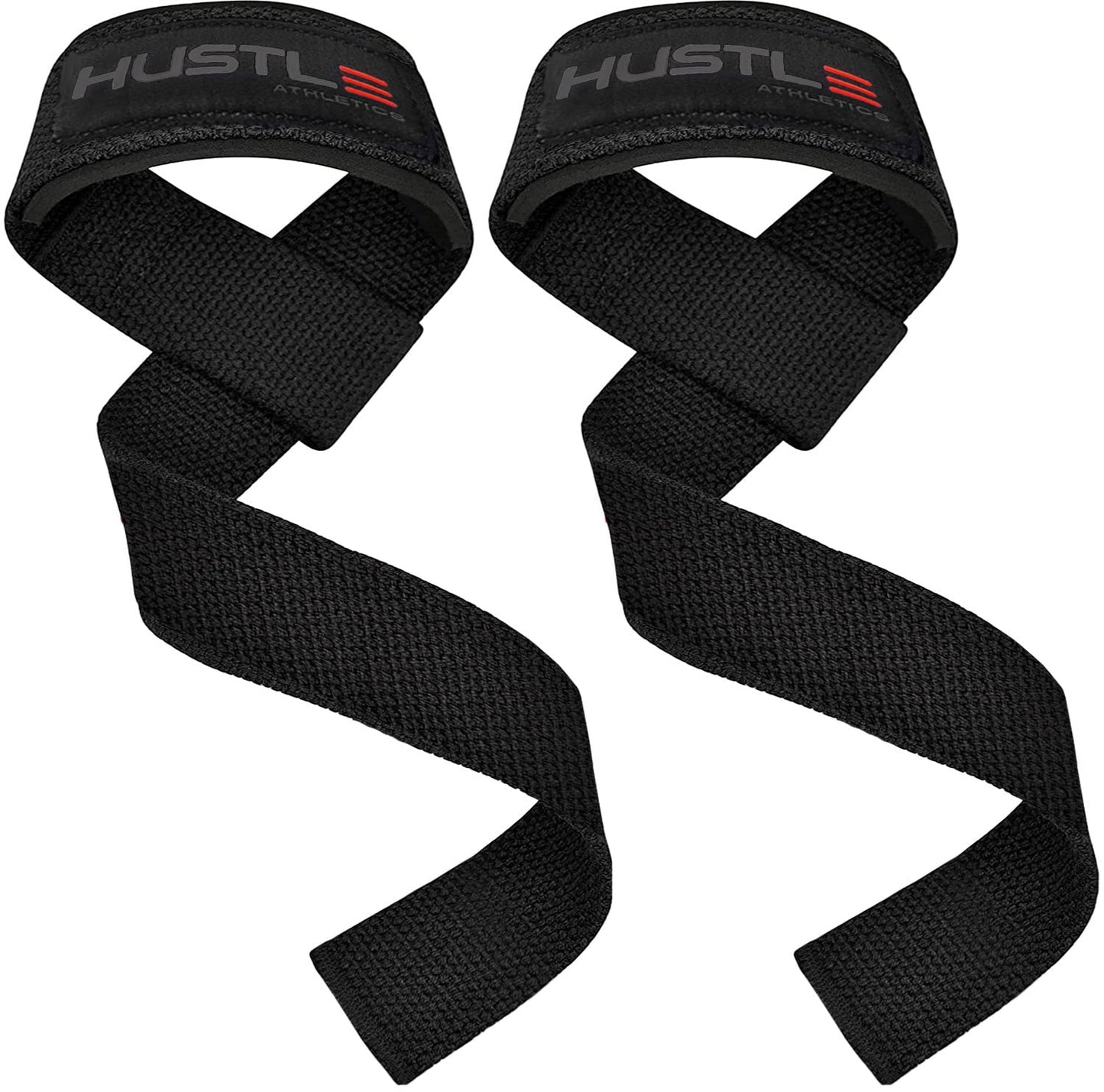Lifting Straps for Weightlifting & Deadlifts – 21" Wrist Straps with Thick Neoprene Padding – Pro Heavy Duty Gym Wrist Wraps for Powerlifting, Bodybuilding & Strength Training for Men & Women (STEALTH)