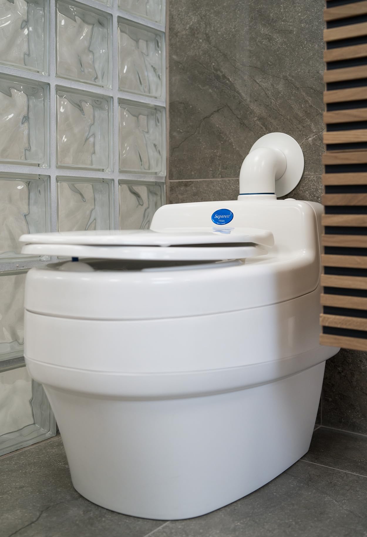 Separett Villa Urine-Separating Compost Toilet | No Additives or Mixing Needed | High-Capacity Design | For Homestead, Schoolie, Cottage Use