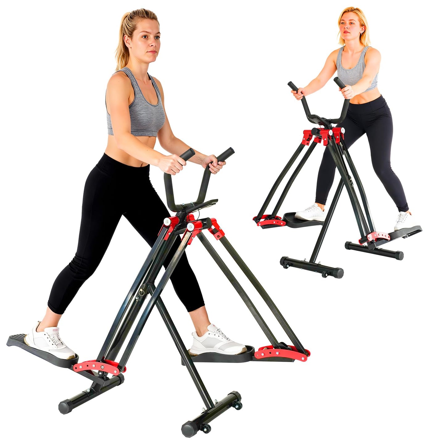 HOWHAI Air Walker Exercise Machine, 30" inch Stride Space Walker Elliptical Trainer for Home Use, Low-Impact Elliptical Cross Trainers Compact Steppers for Men and Women Full-Body Cardio & Leg Toning