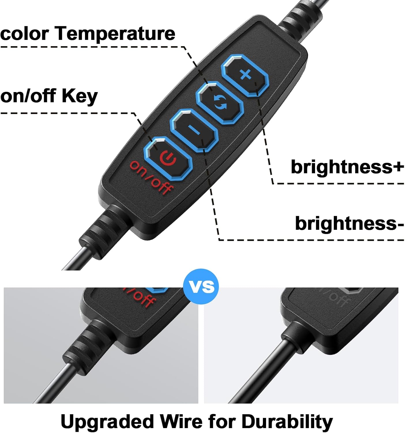 Meyin 10 Ring Light Clip on Laptop Monitor, Webcam Light Brightness Level Video Conference Lighting for Remote