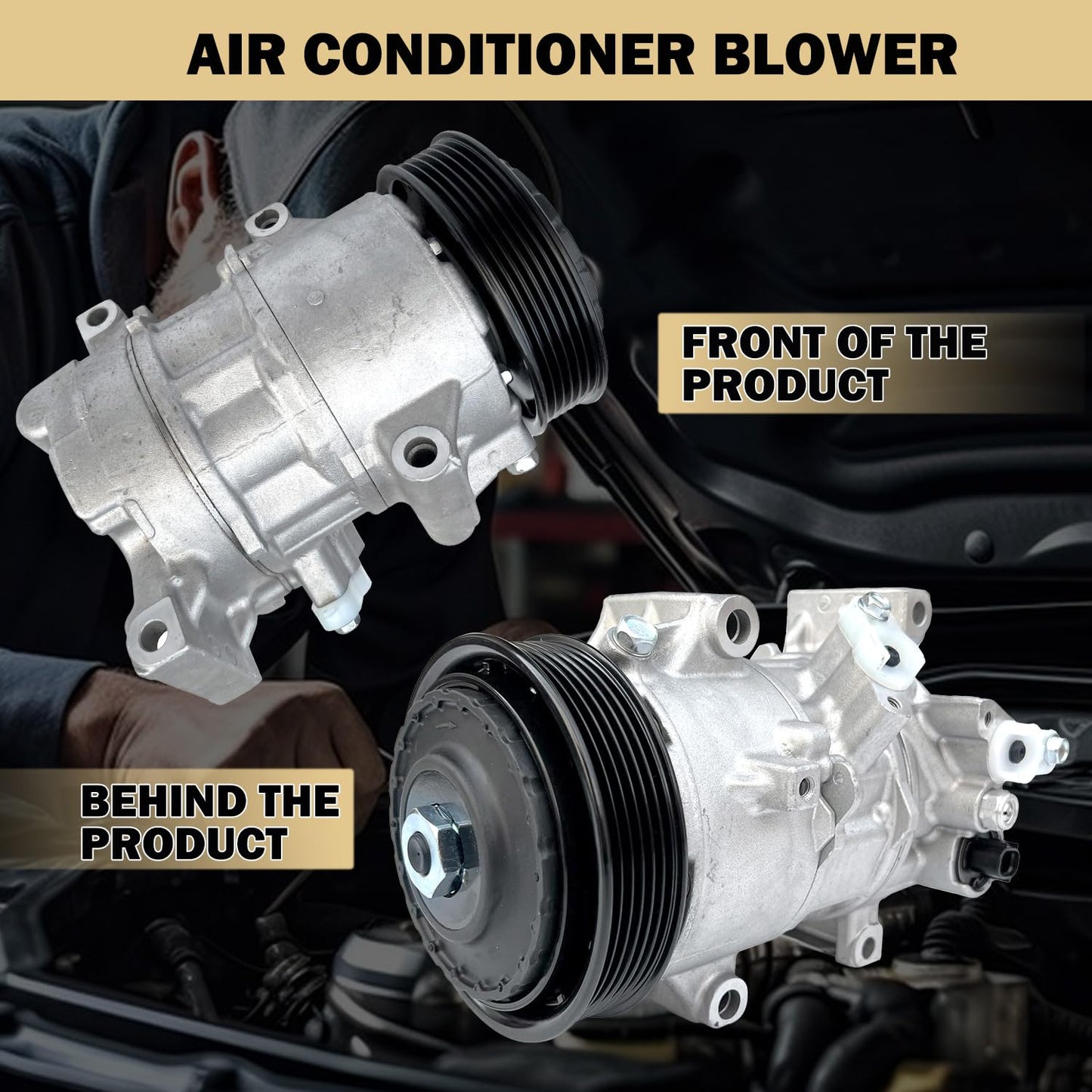 Aspligo Air Conditioner AC Compressor Fits for Toyota Corolla 1.8L 2014-2022, Corolla iM 1.8L 2017-2018, with A/C Clutch, CO29198C AC Compressor, Replaces 88310-02850, 88310-02851,110MM 6PK