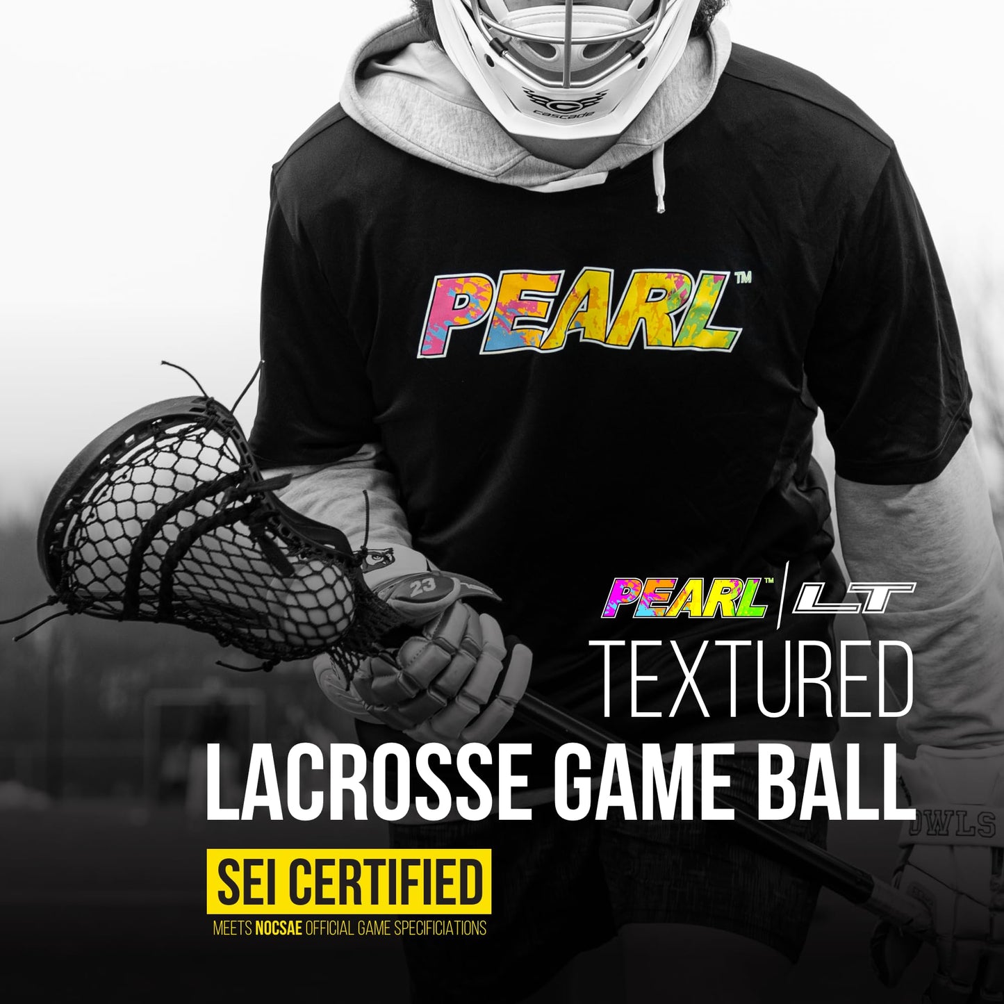 Pearl LT Textured Lacrosse Balls by Guardian Innovations, 20 Pack - SEI Certified Meet NOCSAE Standards for Games. Official Game Balls of Top NCAA Programs, Tournaments and Leagues - White