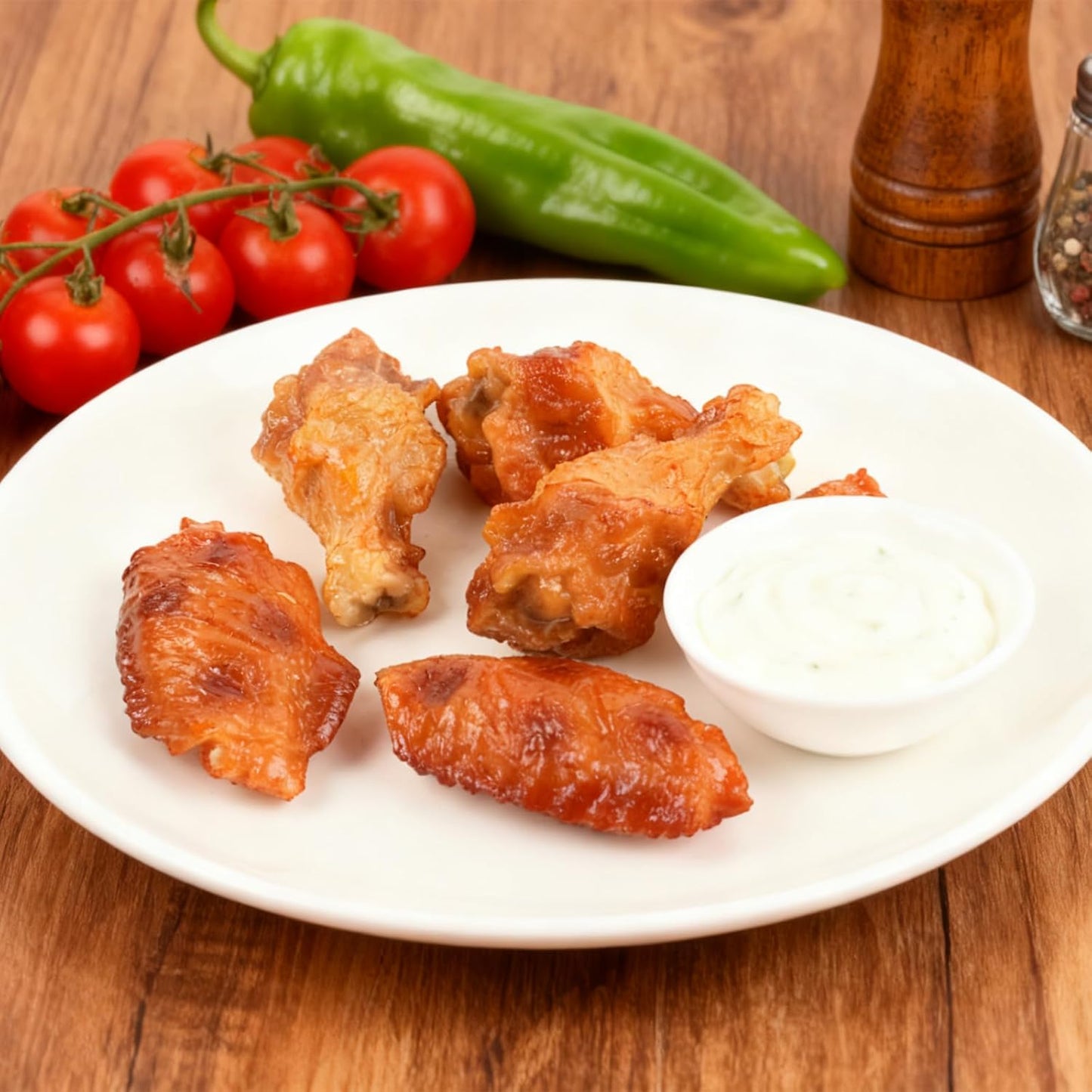 Hanycon 6pcs Artificial Chicken Leg Fake Chicken Wing Lifelike Fake Fried Food for Photography Prop Key Chain Desk