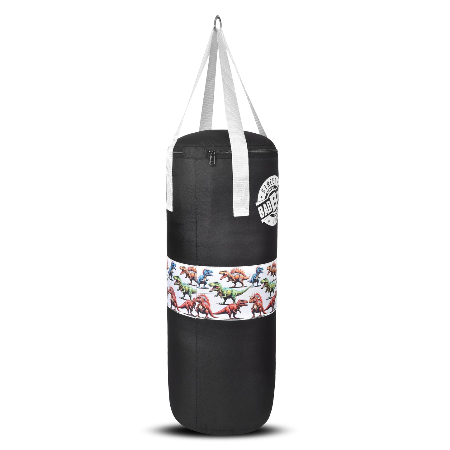 Youth Punching Bag Set with Free Boxing Gloves for Training & Every Day Workout (Black/Unfilled, 2FT)