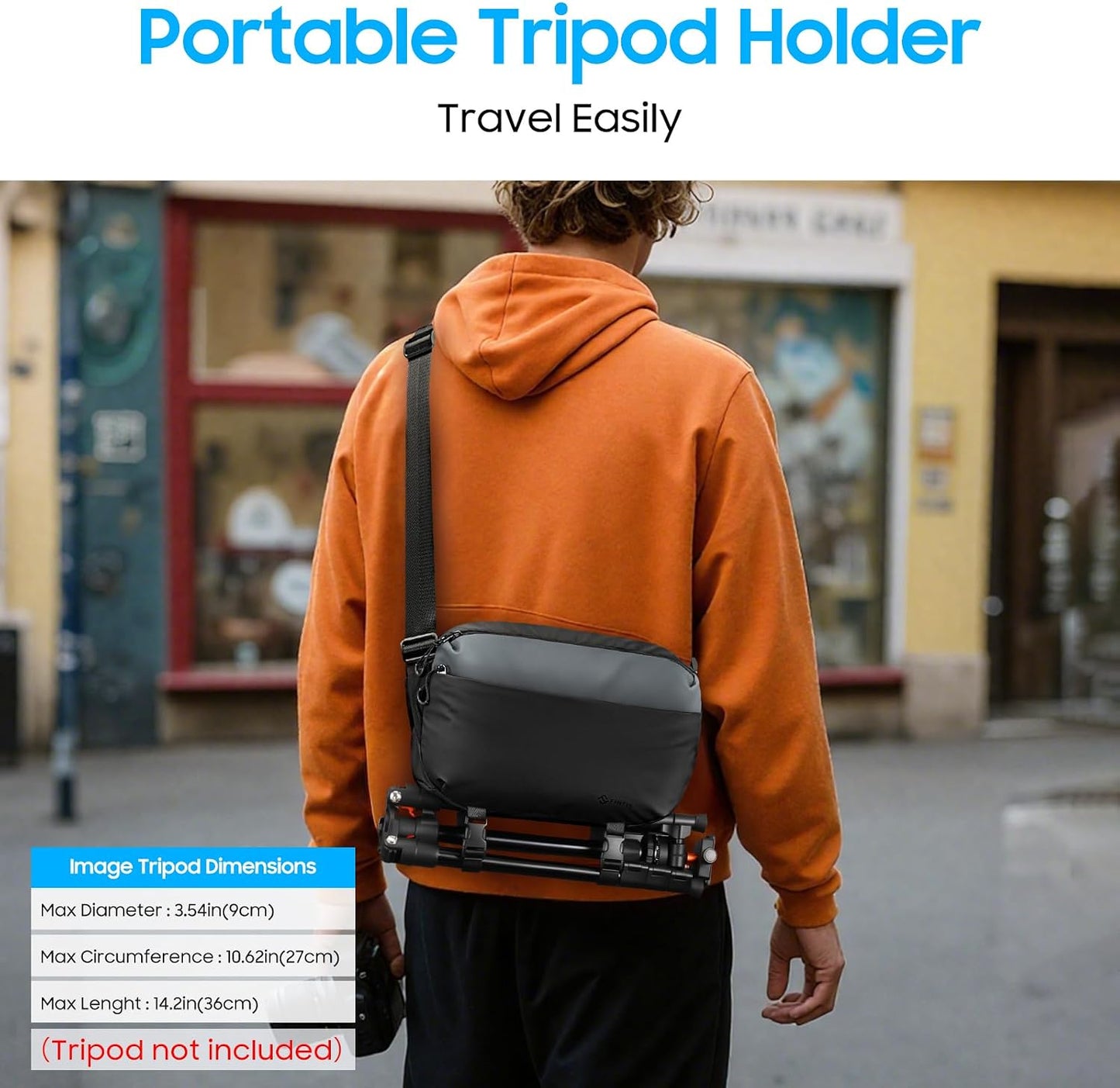 R50/R100/Sony A6400/Nikon Z6 FINTIE Camera Sling Bag for DSLR/SLR/Mirrorless, Waterproof Crossbody Camera Case