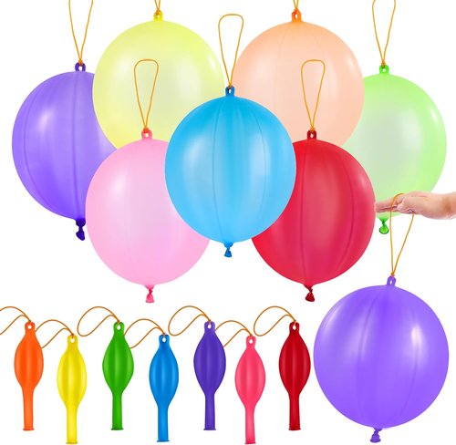 JOYIN 12 Pcs Punch Balloons - Heavy Duty Party Favors for Kids | Fun Birthday Goodie Bag Stuffers