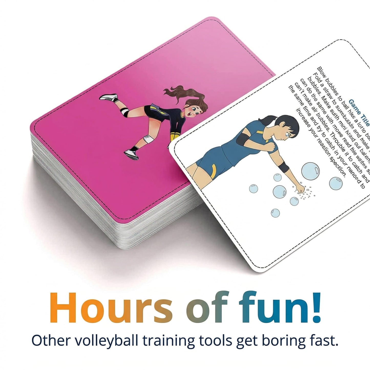 Puredrop Volleyball Training Equipment Aid Cards: Great Training Drills for Solo Practice for Volleyball Players. Coach Exercises that Can be Done at Home Set Pass Serve Spike Block Trainer