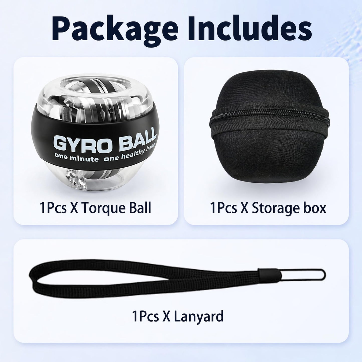 WildWhale Gyro Ball Wrist Trainer, Torque Ball Hand Exerciser, 2026 Gyroscope Ball Forearm Strengthener, Finger Muscle Exercise