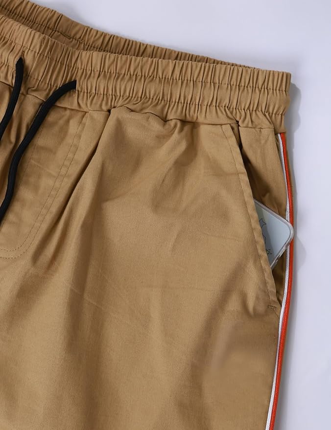 Men Joggers Chino Cargo Pants Hiking Outdoor Recreation Pants Twill Fitness Track Jogging Pants Casual Cotton Pants