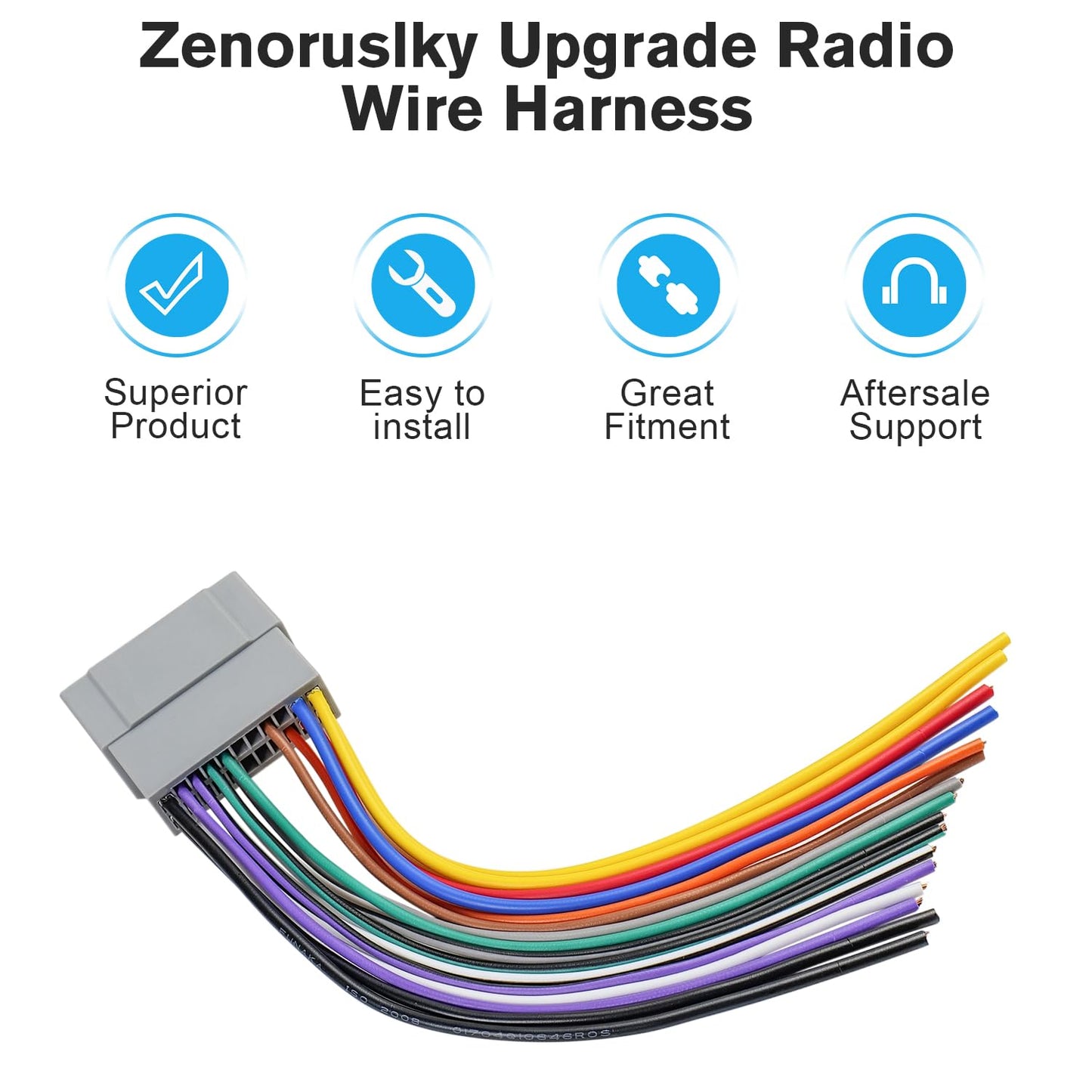 22PIN 1500 2500 3500 Stereo Wire Harness Radio Wiring Harness Adapter Compatible with Dodge RAM Charger Caravan Jeep