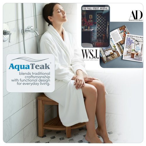 AquaTeak Care Kit - Premium Teak Oil, Teak Wood Cleaner & Brightener, 16 oz Each - Cleans & Restores Outdoor & Indoor Furniture, Shower Stool & Decks - Removes Wood Stain & Maintains Natural Finish
