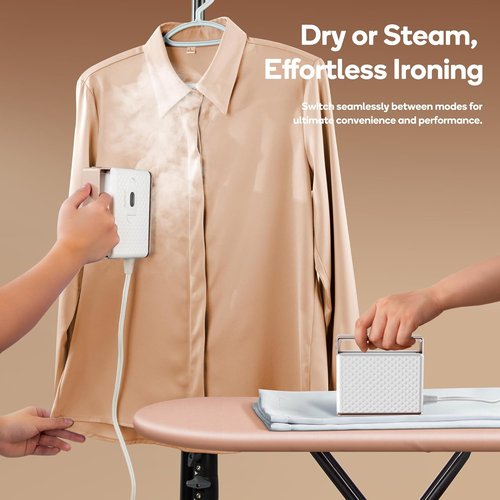 Newbealer Travel Steam Iron - Handheld Steamer with Global Voltage, Non-Stick Soleplate & Auto-Off Feature