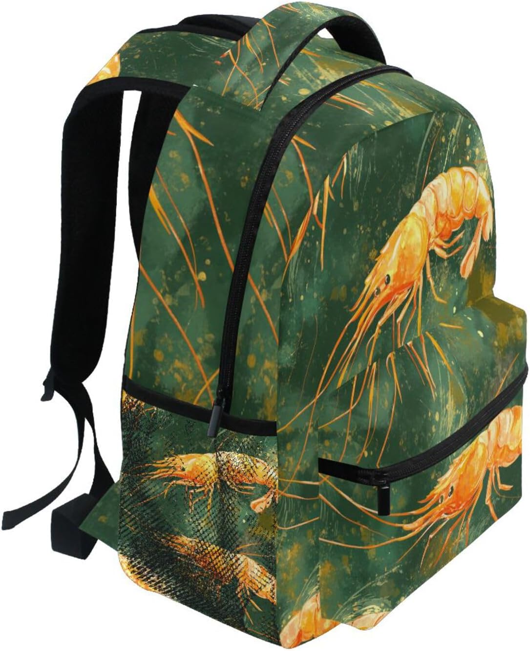 Krafig Backpacks Backpack Daypack Cute Shrimps Boys Girls Kids School Bookbag, School Bag Travel