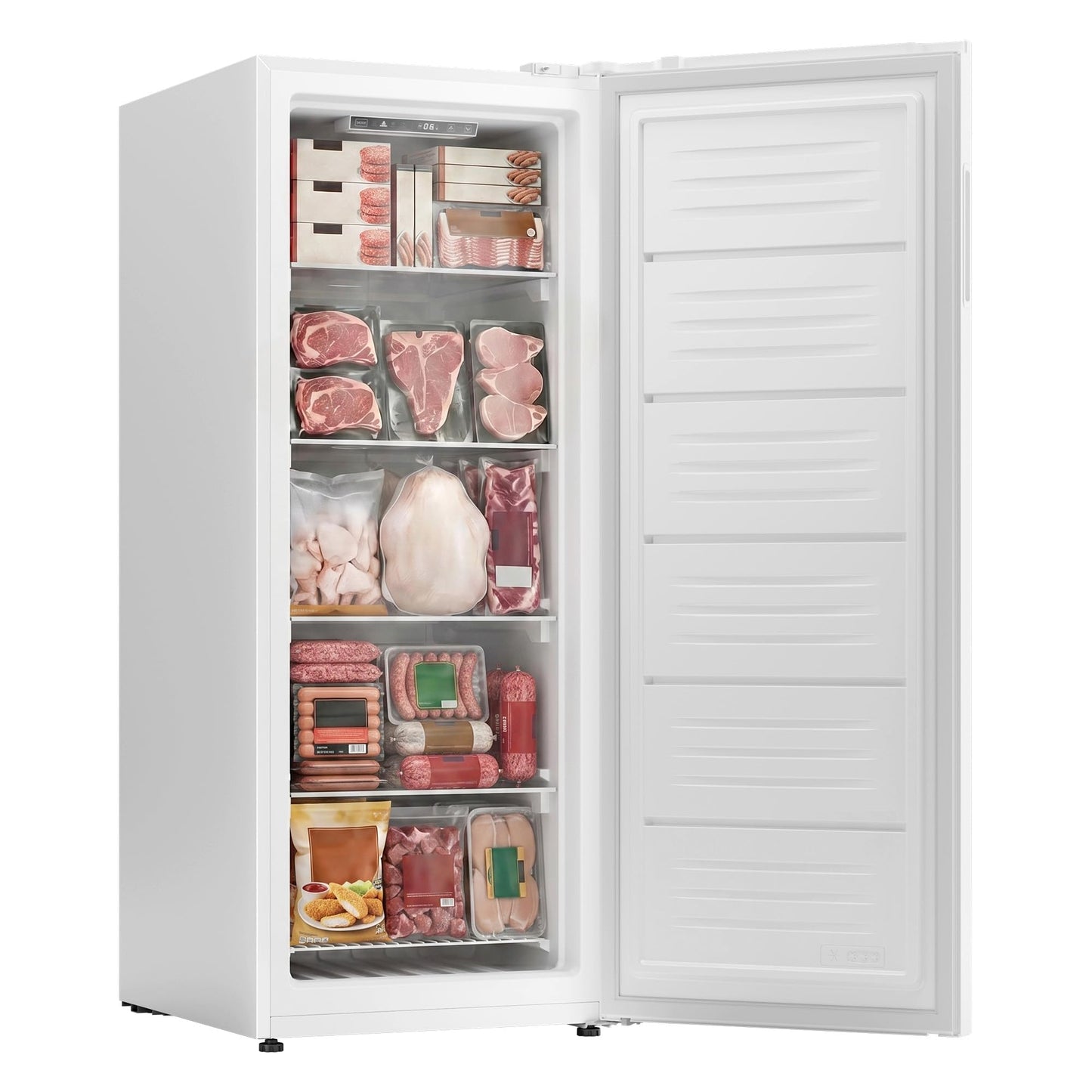 ICEVIVAL Upright Freezer, 11.0 Cu. Ft, Commercial Certified, Convertible 4-in-1 Refrigerator/Freezer, Garage Ready Stand Up Freezer, Freestanding Design for Home Kitchen Basement