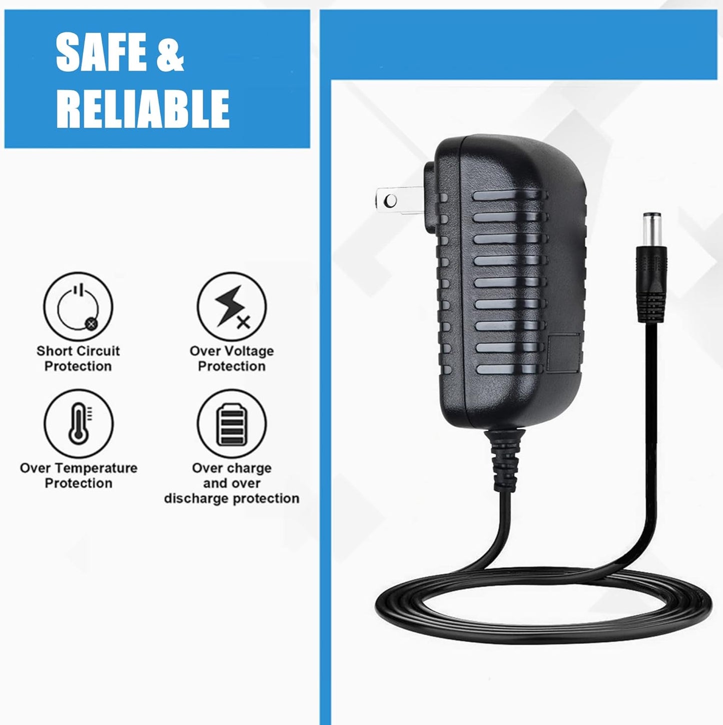 SLLEA Dickson:R157 12V AC Adapter Replacement for Temp/Humidity Data Logger Flat Panel Chart Recorder