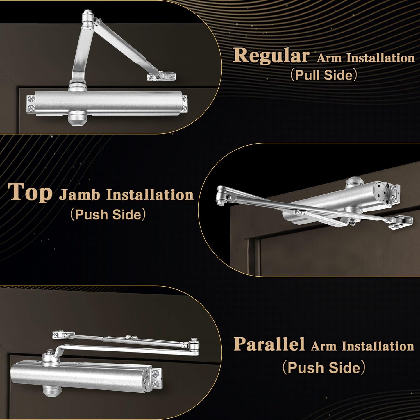 Medium Heavy Duty Grade 1 Commercial Door Closer NEWBNAG7016BC