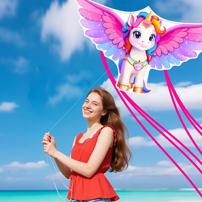 Butterfly Kites for Kids & Adults, Easy to Fly Design with Long Tail for Stability, for Kids Ages 4-8 & Beginners, Beach & Park Use | Family Outdoor Fun
