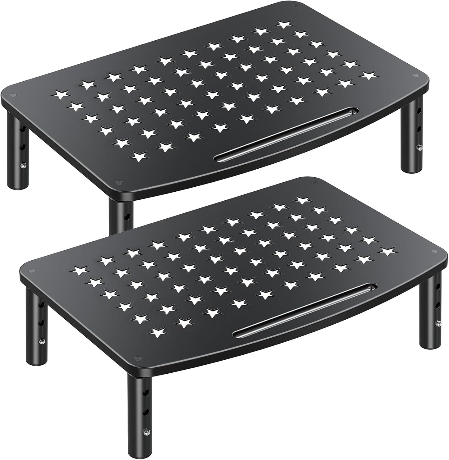 2 Pack 3 2 Zimilar Monitor Stands, Height Adjustable Riser for Laptop, Printer, iMac, PC, Premium Metal Stand