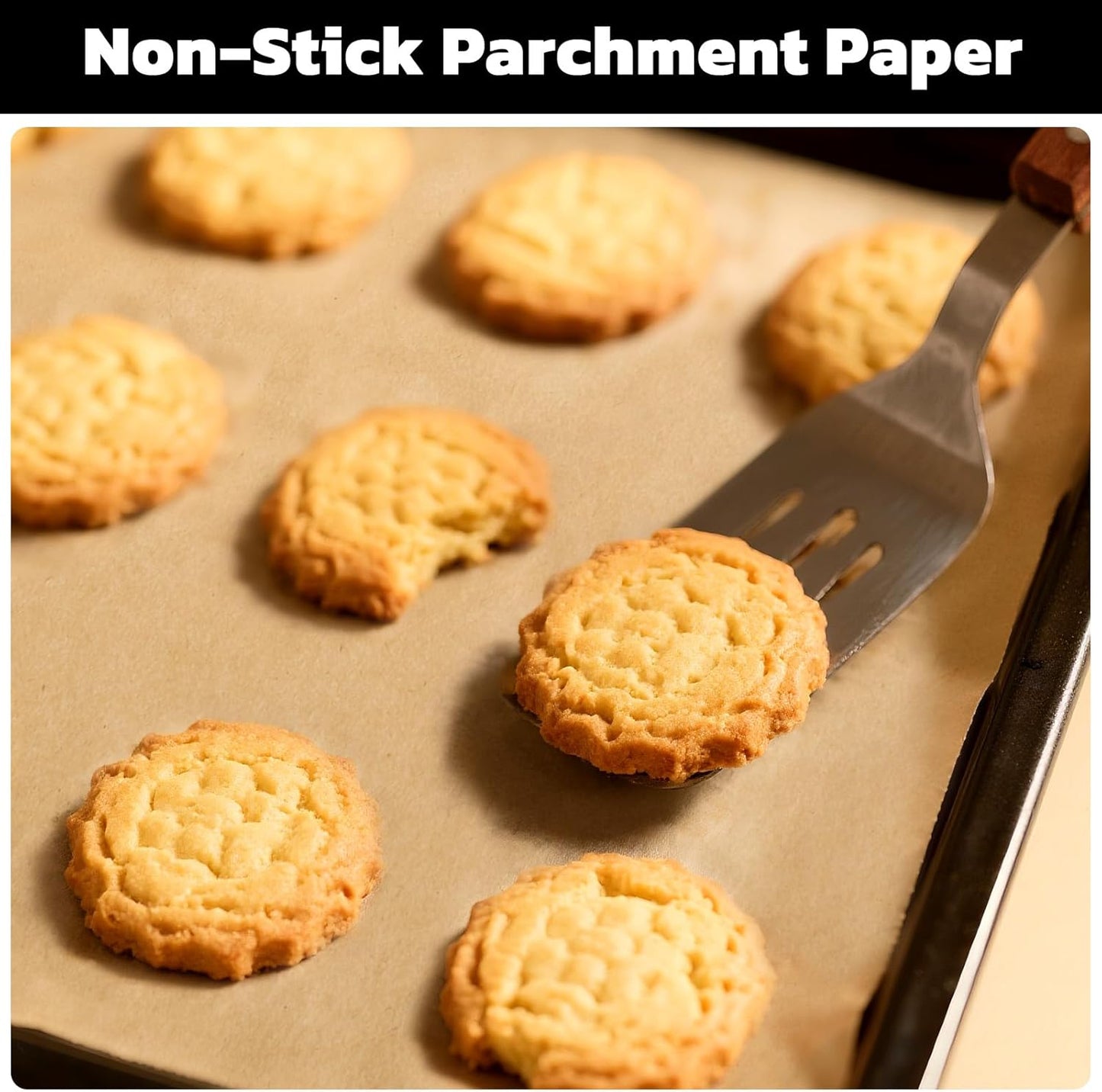 Beasea Parchment Paper Sheets - 200 Pcs Unbleached Nonstick Baking Paper | 10x14 Inch Heavy Duty for Air Fryer & Grilling
