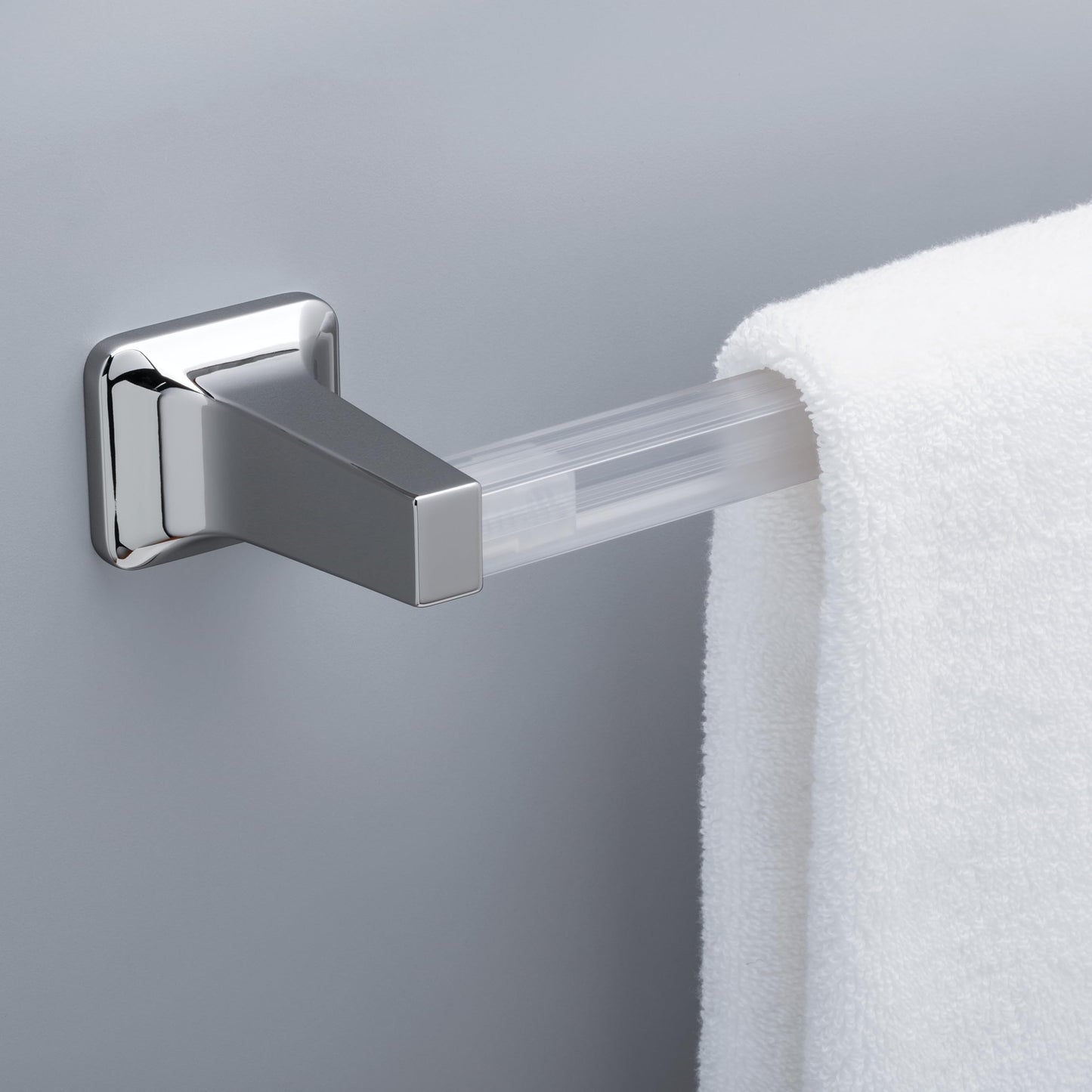 Franklin Brass Replacement (1-Pack) 24" Towel Rack for Bathroom, Clear Replacement Towel Bar for Bathroom, Towel Rod for Wall Mounted Towel Holder 662318