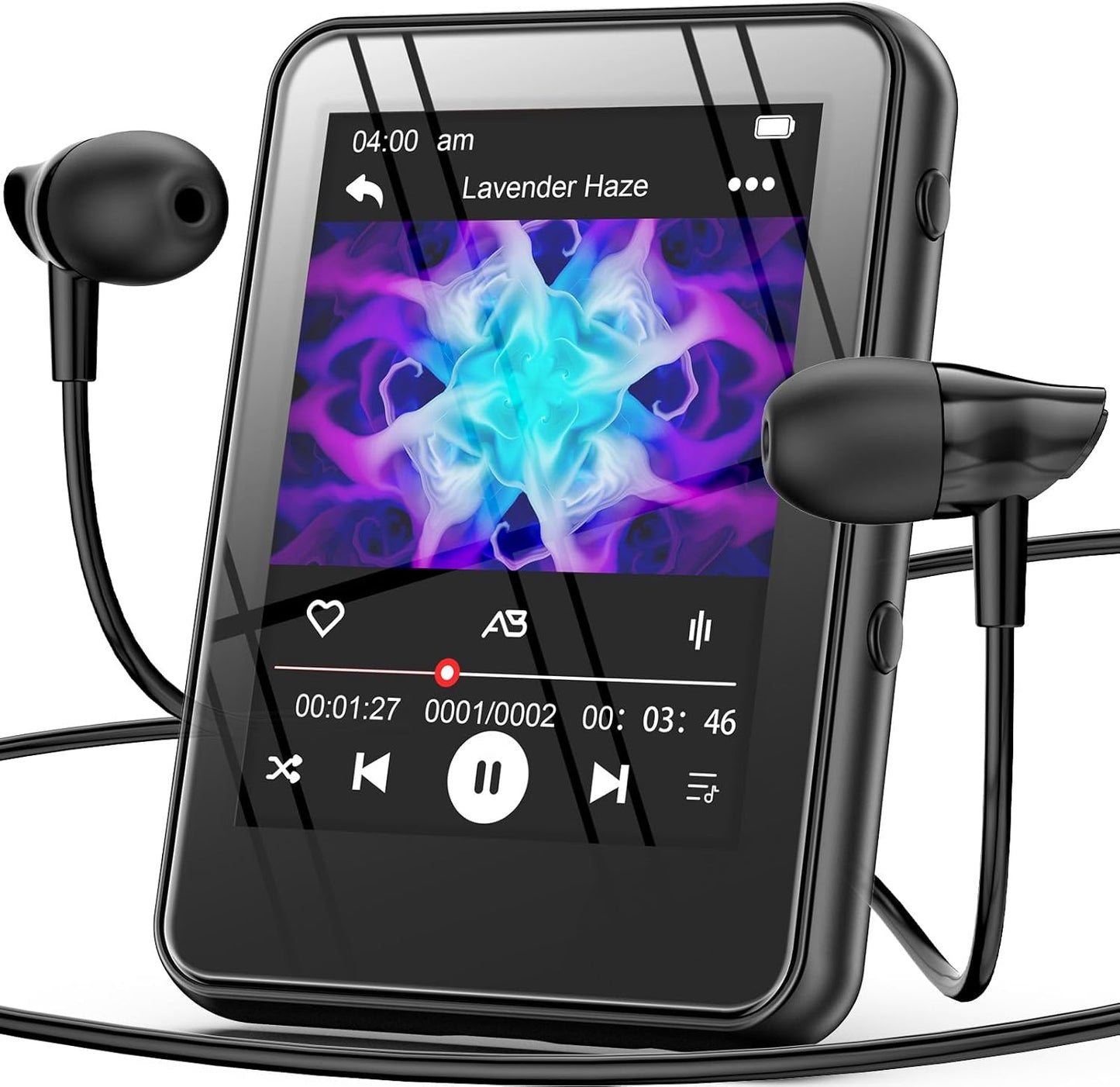 JOJOLEPAI MP3 32GB Player with Bluetooth - Touch Screen Portable Music Player with Speaker, FM Radio, Expandable Memory