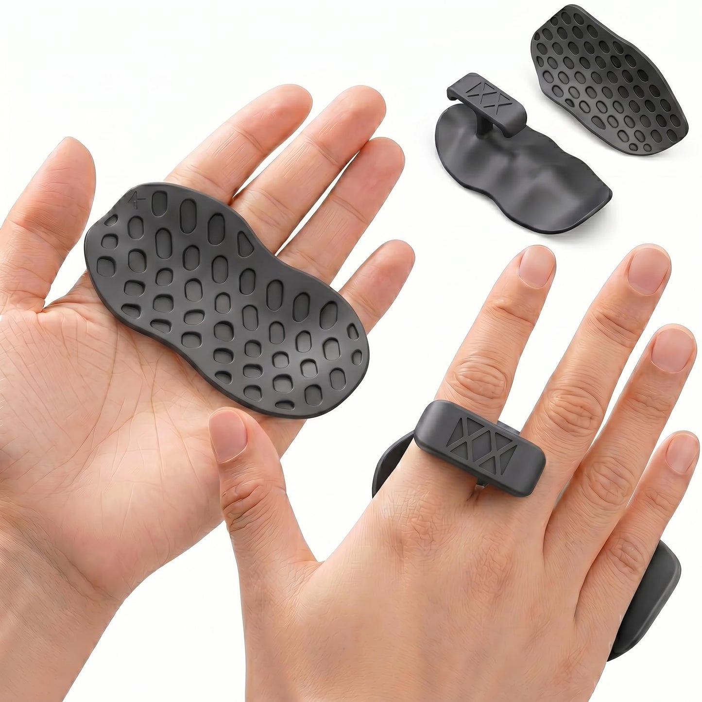 NADUSEP Gym Grips Anti-Slip for Weight Lifting – Silicone Workout Grips Pads for Palm Callus Protection, Ergonomic Weightlifting Gym Gloves for Deadlift Pull Ups Barbell Training Men Women