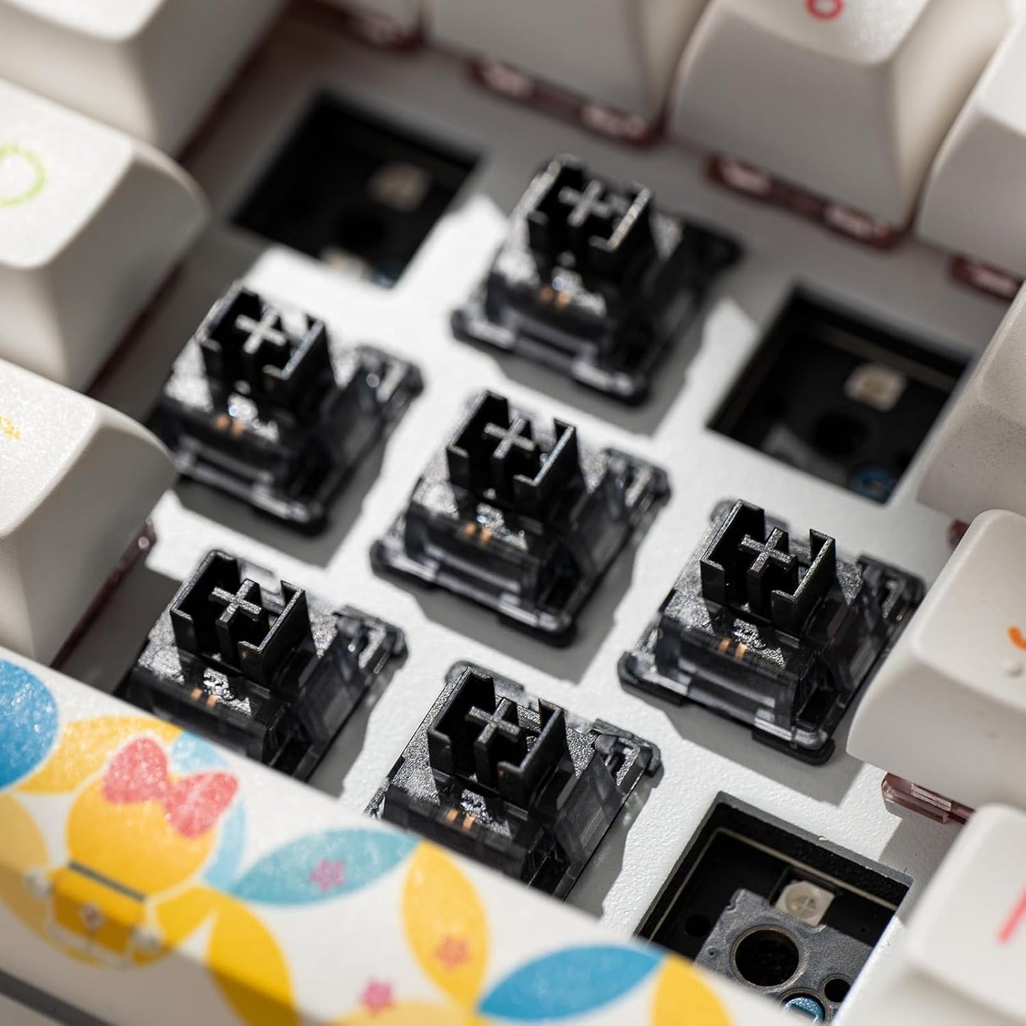 Akko V3 5-Pin (45pcs) Creamy Black Pro Keyboard Switch with Dustproof Stem for Mechanical Gaming Keyboard, Linear