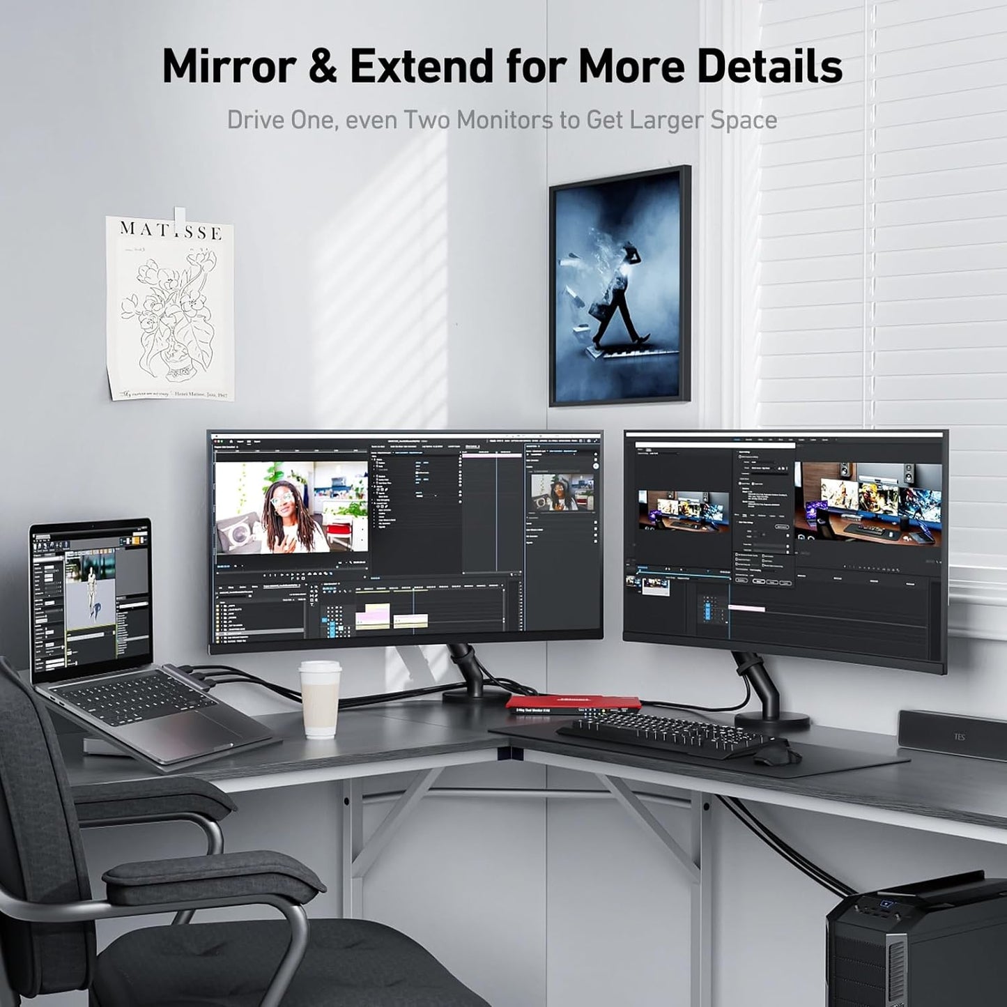 4K 6 1.2 1.4 BENFEI DisplayPort to HDMI Feet Cable[Aluminum Shell, Nylon Braided], Uni-Directional DP Computer to HDMI