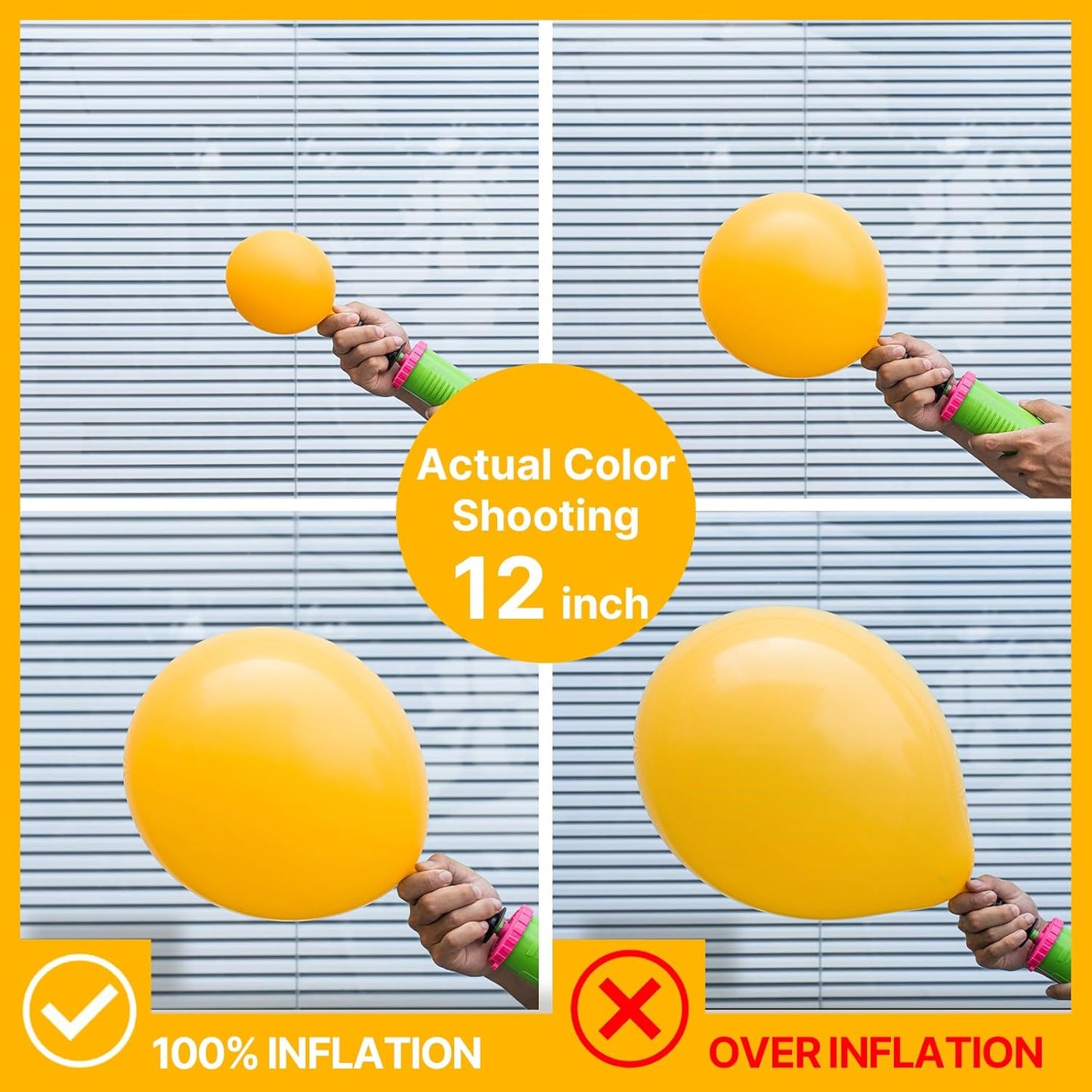 PartyWoo Mustard Yellow Balloons - 100pcs 12 Inch for Birthday, Graduation & Baby Showers