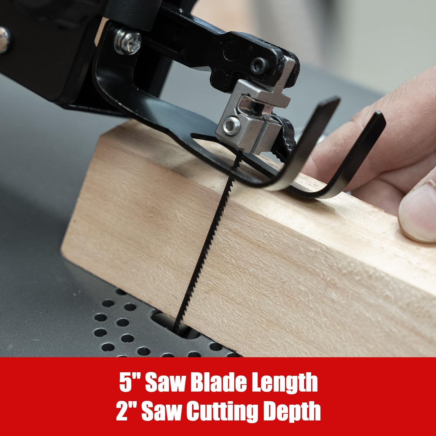 Bucktool 18 Inch Variable Speed Scroll Saw, 1.3A Power Scroll Saws for Woodworking with Rotating Saw Arm, 15 TPI Pinned Blade, 18 TPI Pinless Blades for Craftsman, Crafting, Craft
