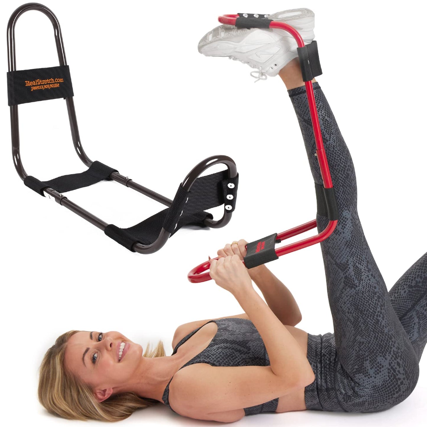 IdealStretch - Original Patented – Hamstring Stretcher, Lower Back Stretcher, Hip Stretcher, & Calf Stretcher - Pain Relief & Leg Stretcher